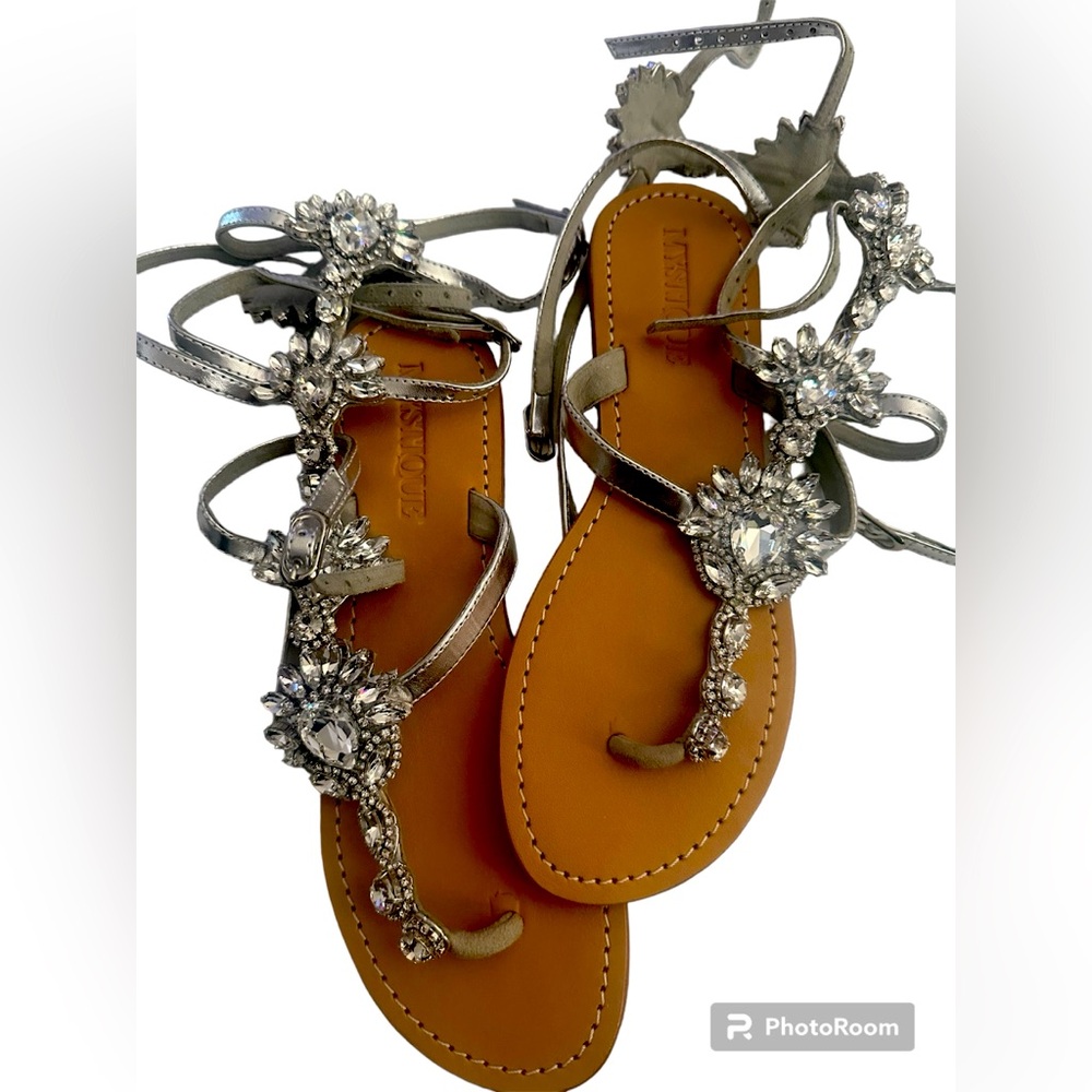 Mystique gladiator sandals. NWOT. Incl dust bag. No box. Never worn.